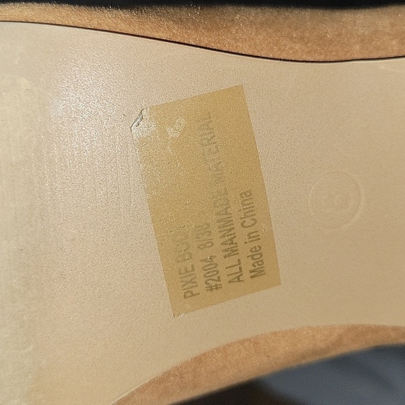 SEVEN FOR ALL MANKIND Pixie Ankle Studded Boot Leather Camel Sz 8 Bohemian chic - Picture 5 of 6